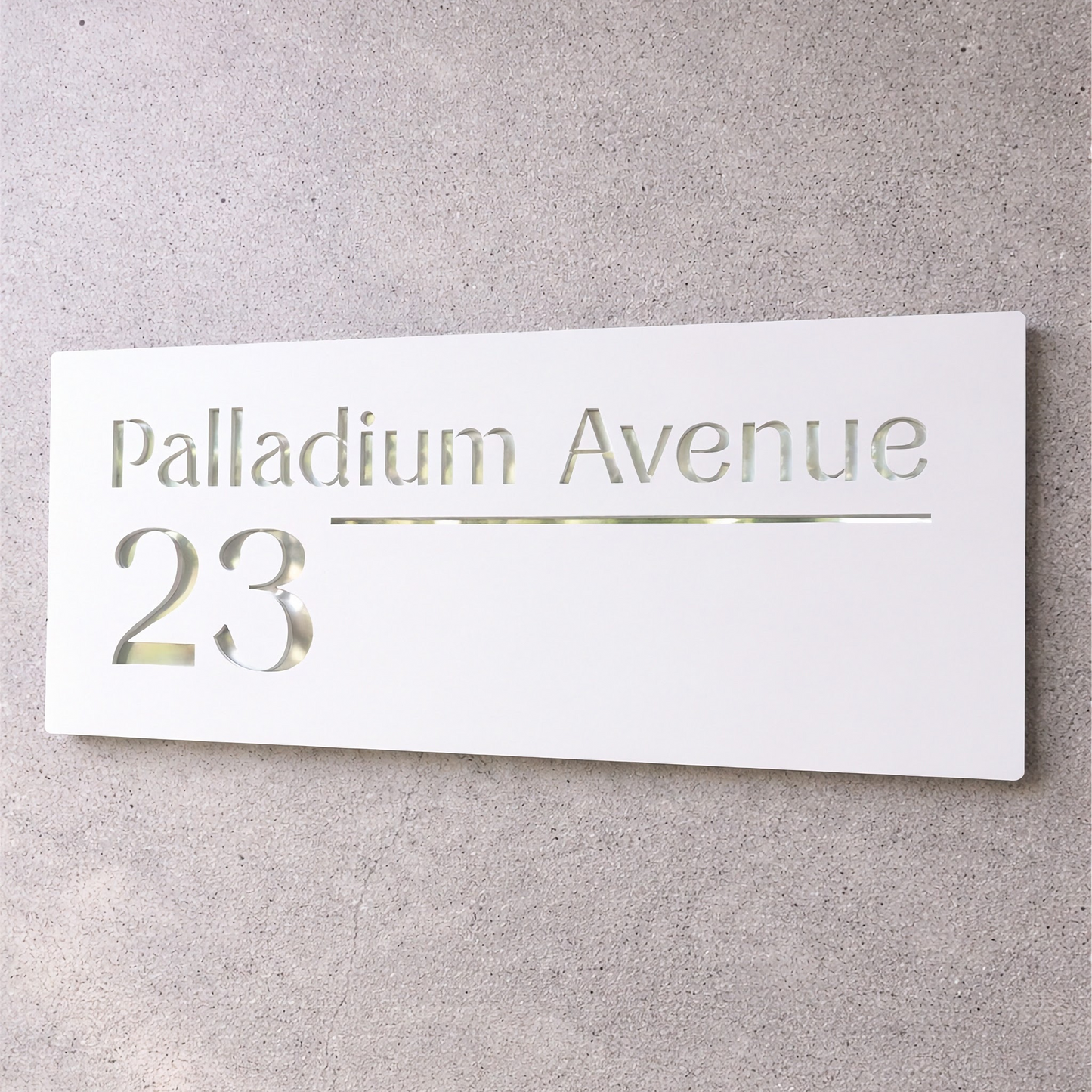 House Number Sign Modern Design