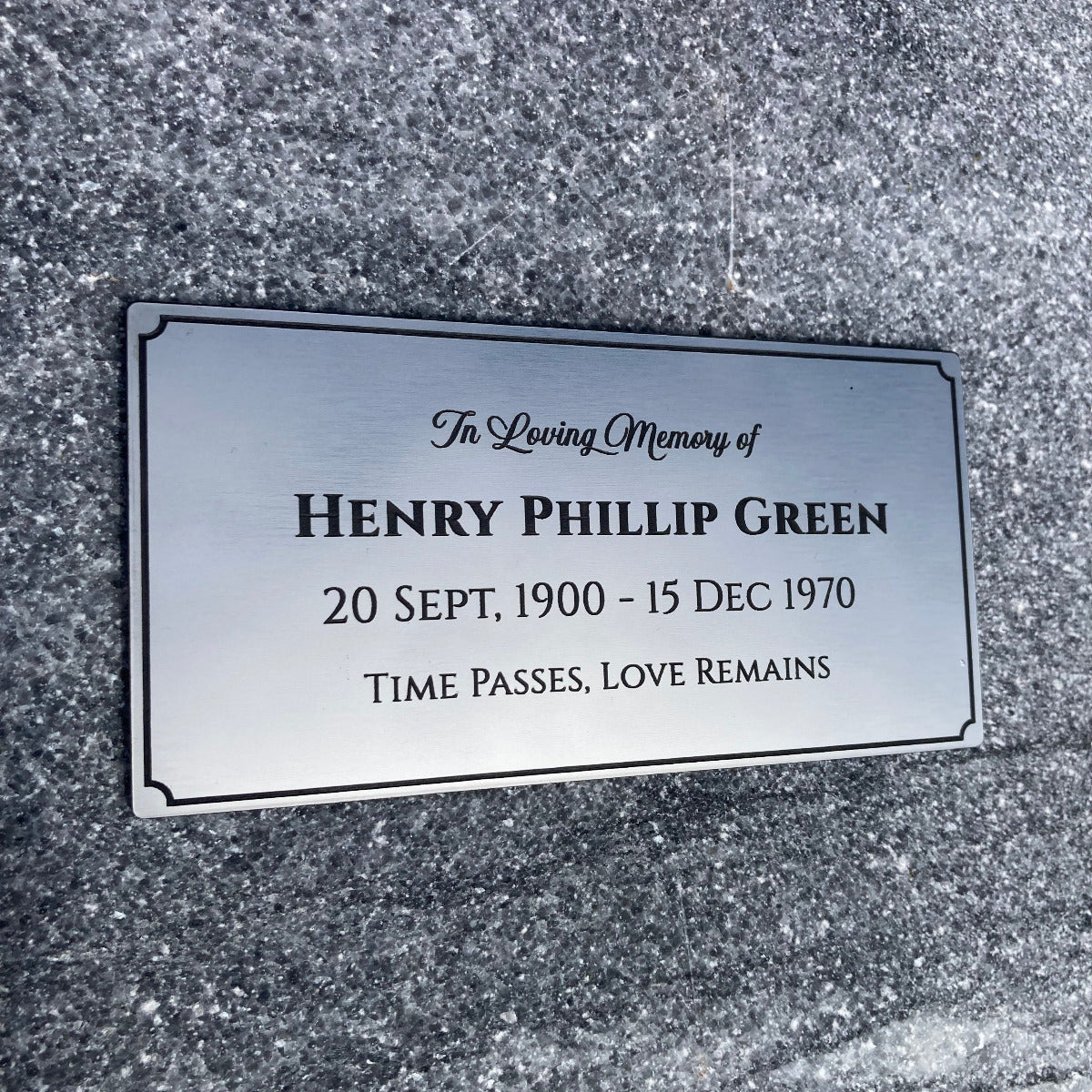 Engraved Acrylic Memorial Plaque - Classic