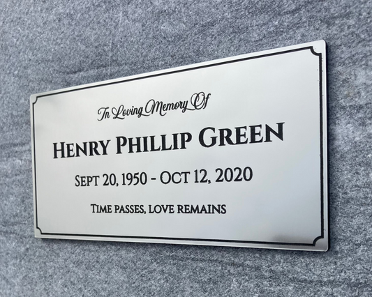 Classic Design Memorial Plaque