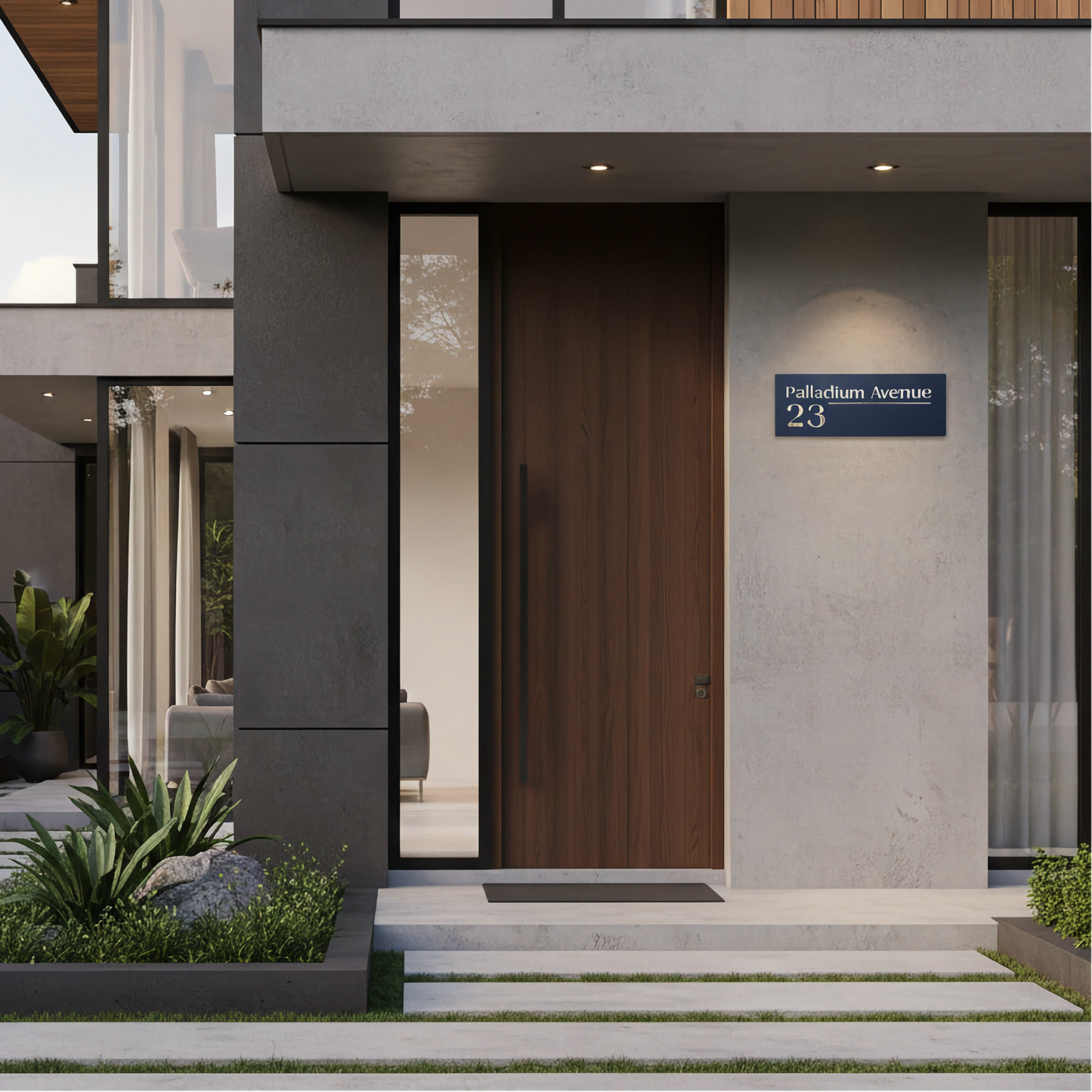 House Number Sign Modern Design