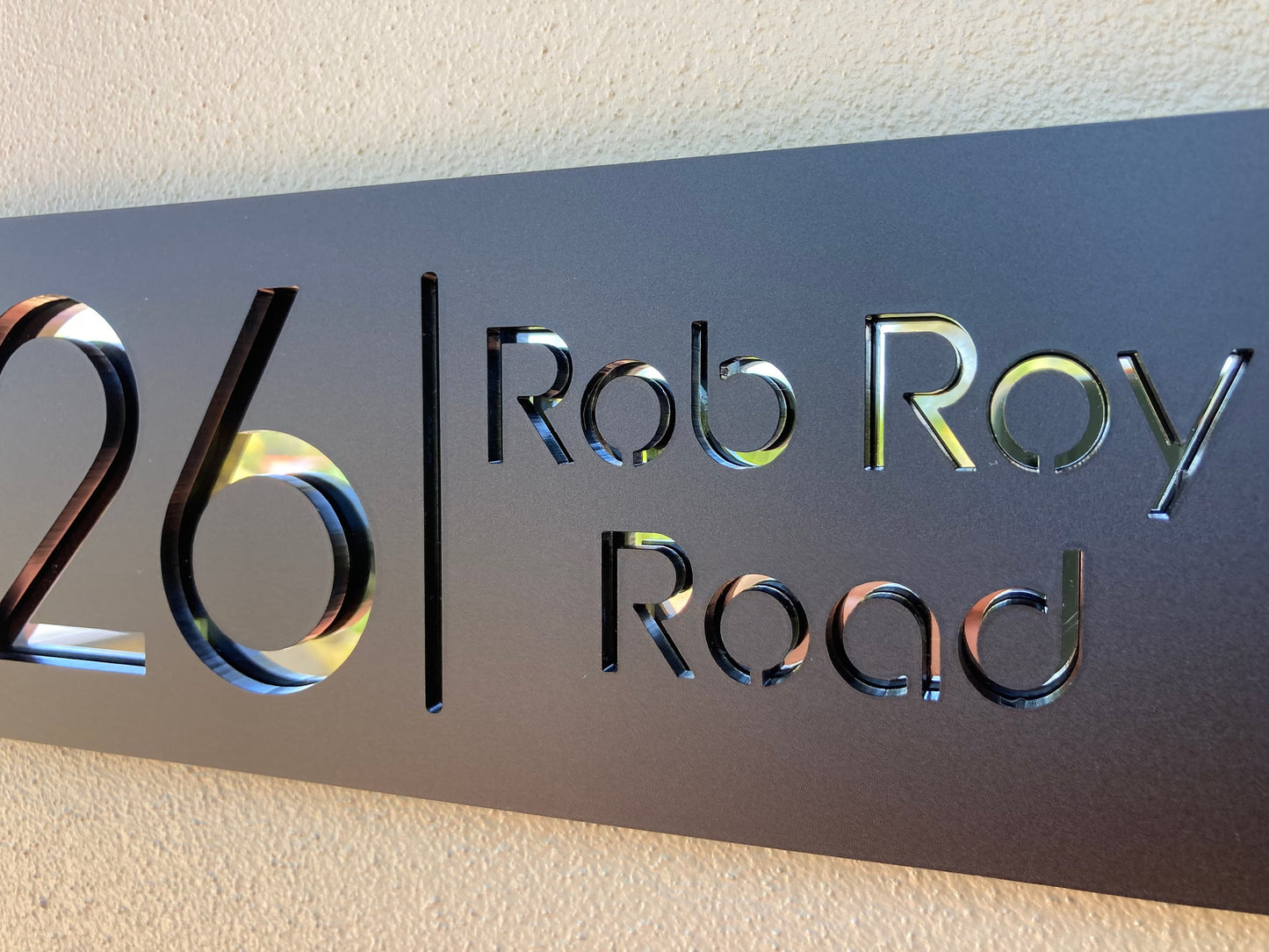 Custom Address Sign Horizontal Design