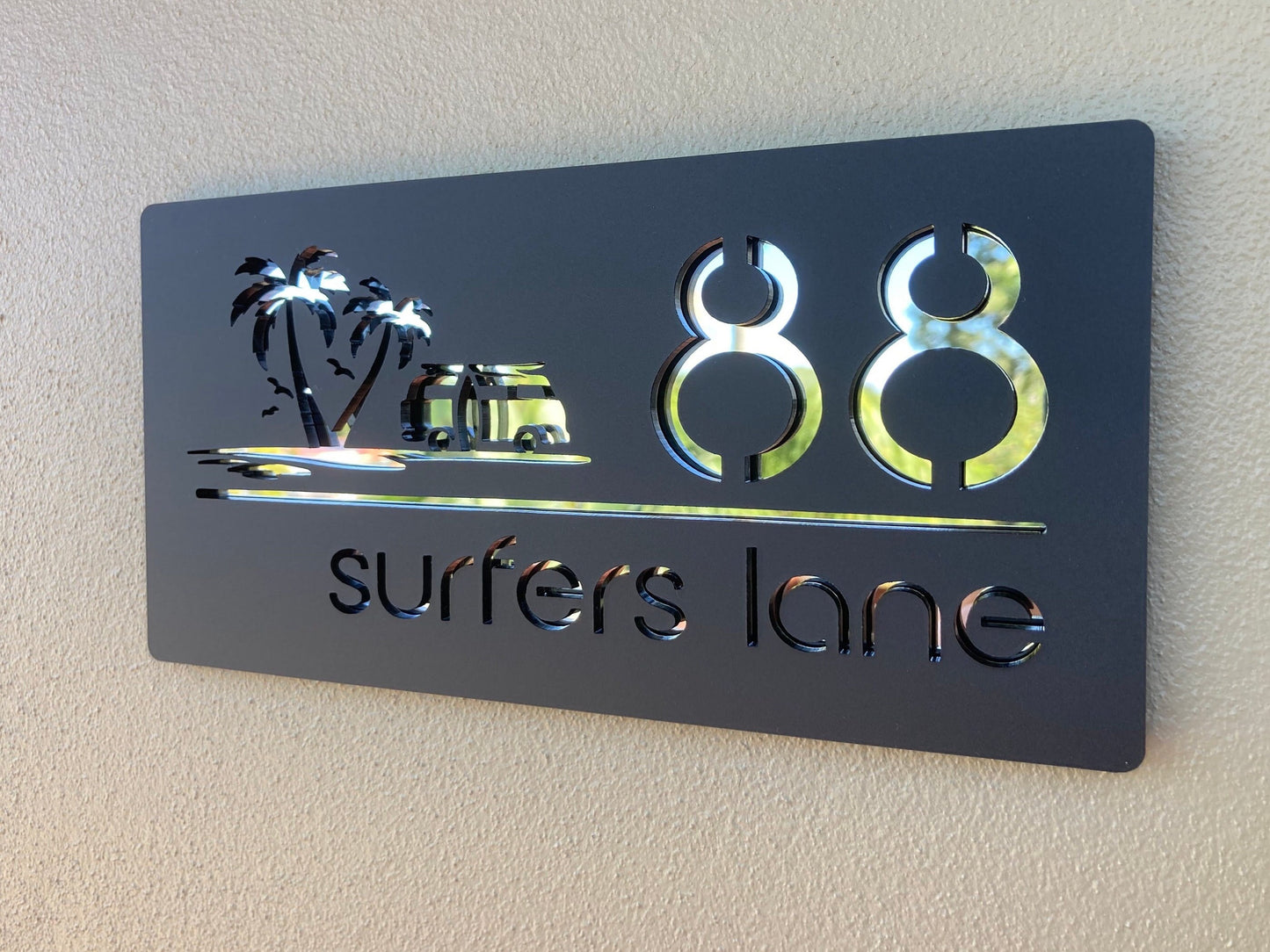 Custom Address Sign with Kombi